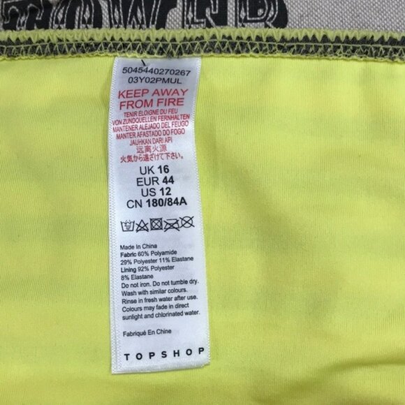 TOPSHOP Textured Striped Bikini Bottoms - Picture 6 of 8